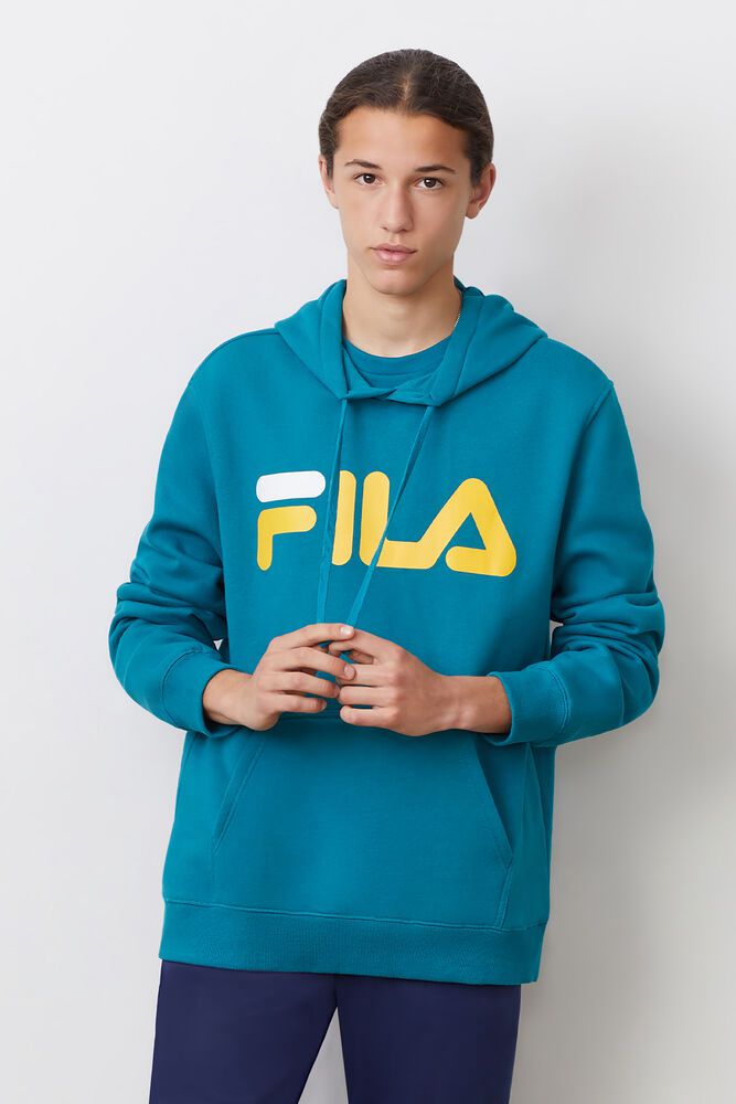 Fila Hoodie Flori Mens Blue - India JLF-418567